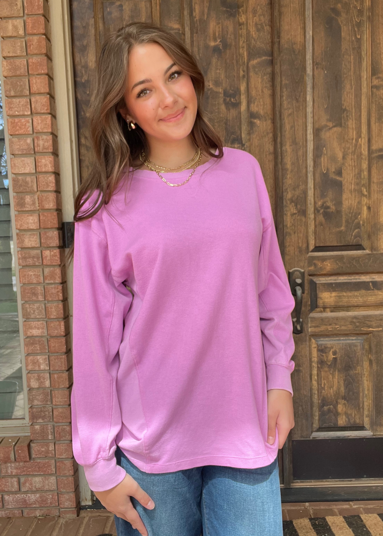 Two-tone purple sweatshirt - M