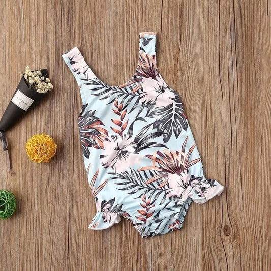 Floral 3/6 month swimsuit