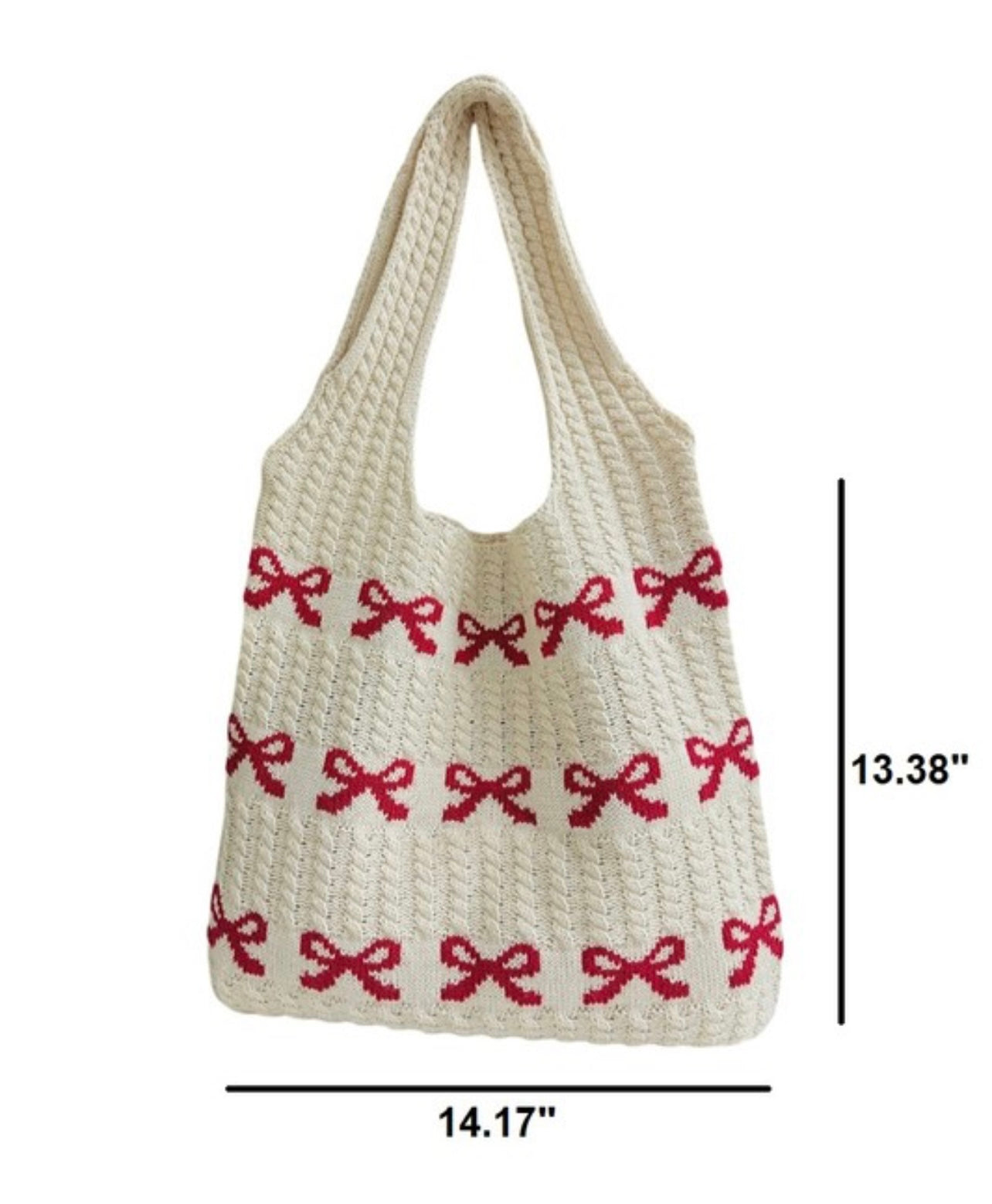 Crochet Bow Tote