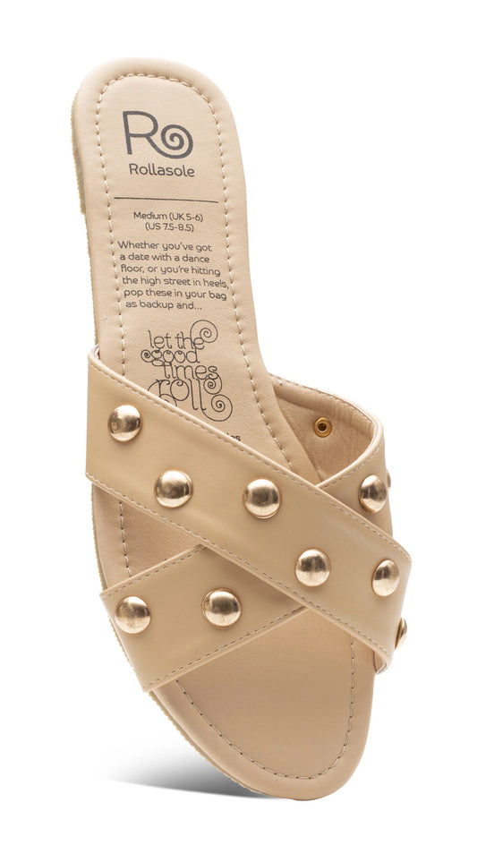 Rollasole Dulce studded slip on