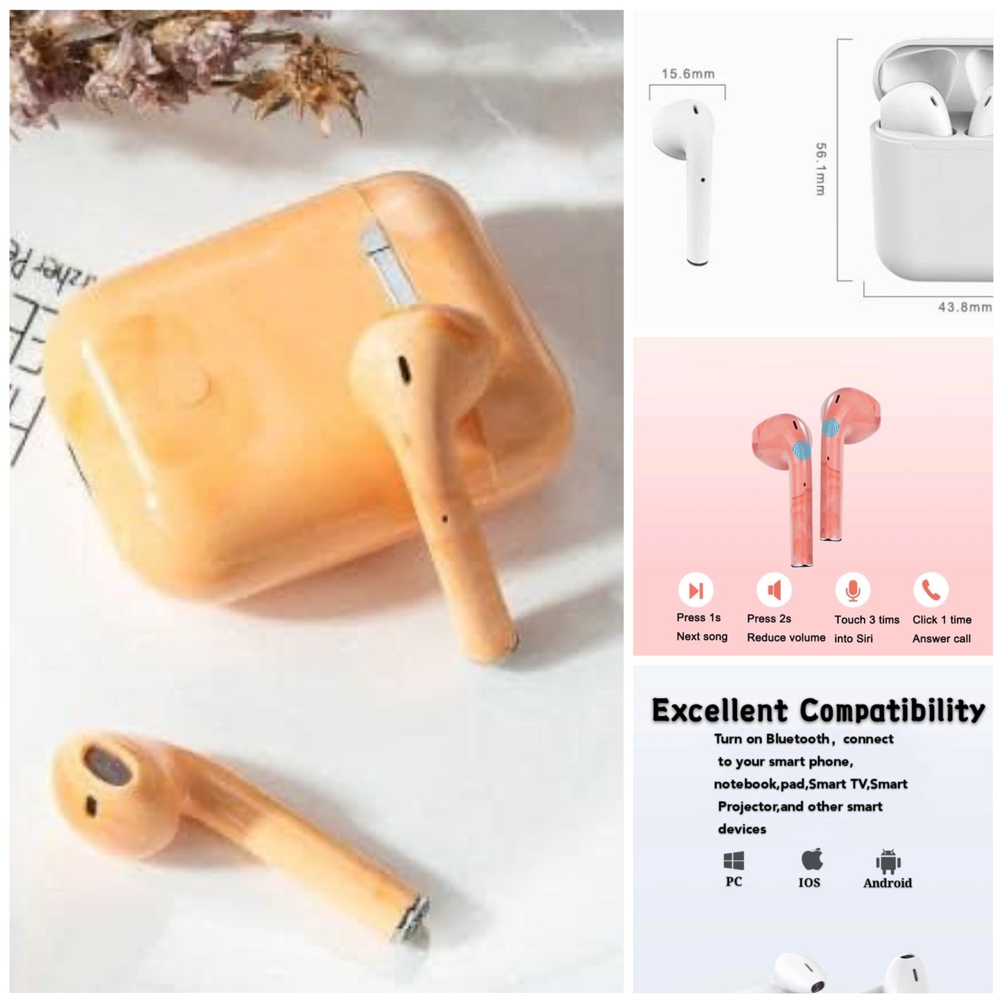 Marble Bluetooth ear buds
