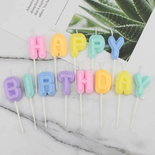 Happy Birthday candles
