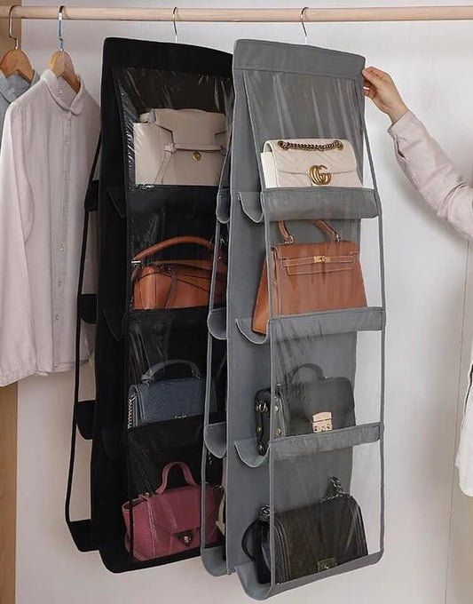 Eight compartment shoe/bag holder