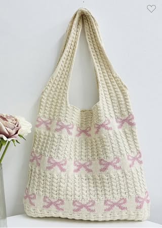 Crochet Bow Tote
