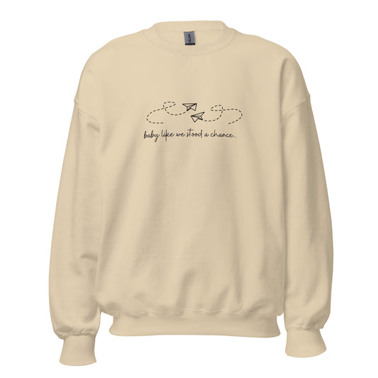 Paper airplane sweatshirt (Taylor Swift)